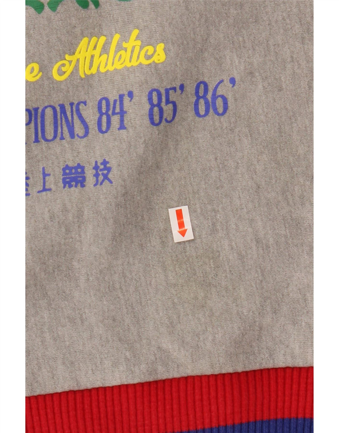 SUPERDRY Womens Graphic Sweatshirt Jumper UK 8 Small Grey Colourblock