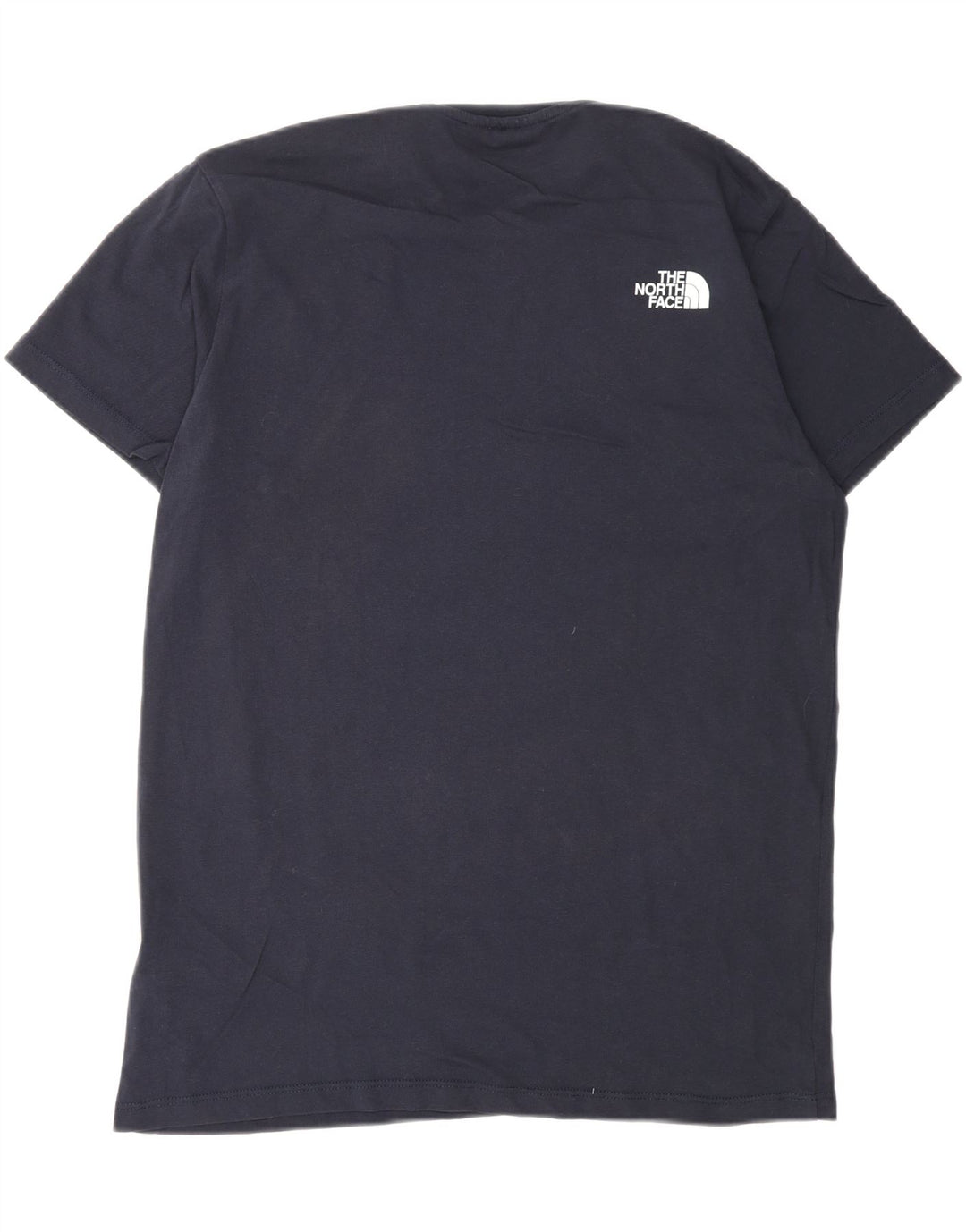 THE NORTH FACE Mens Graphic T-Shirt Top Medium Navy Blue Cotton
