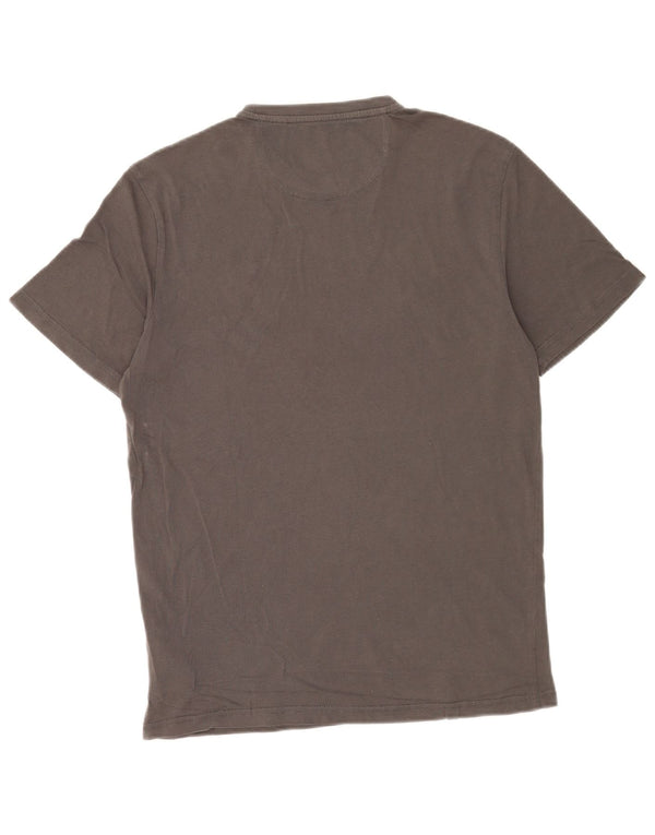 Napapijri Mens T-Shirt Top Small Grey Cotton