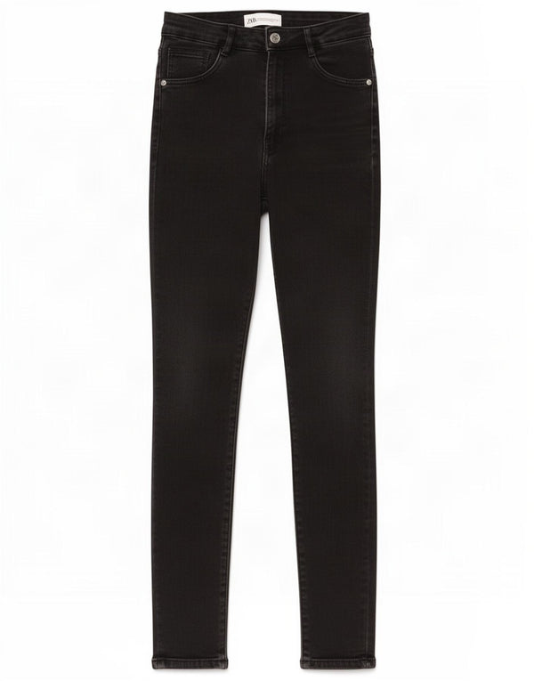 Zara Womens Skinny Jeans EU 36 XS W26 L27 Black Cotton