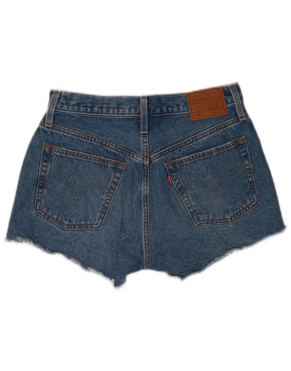 Levi's Womens 501 Distressed Denim Shorts W27 Small  Blue Cotton