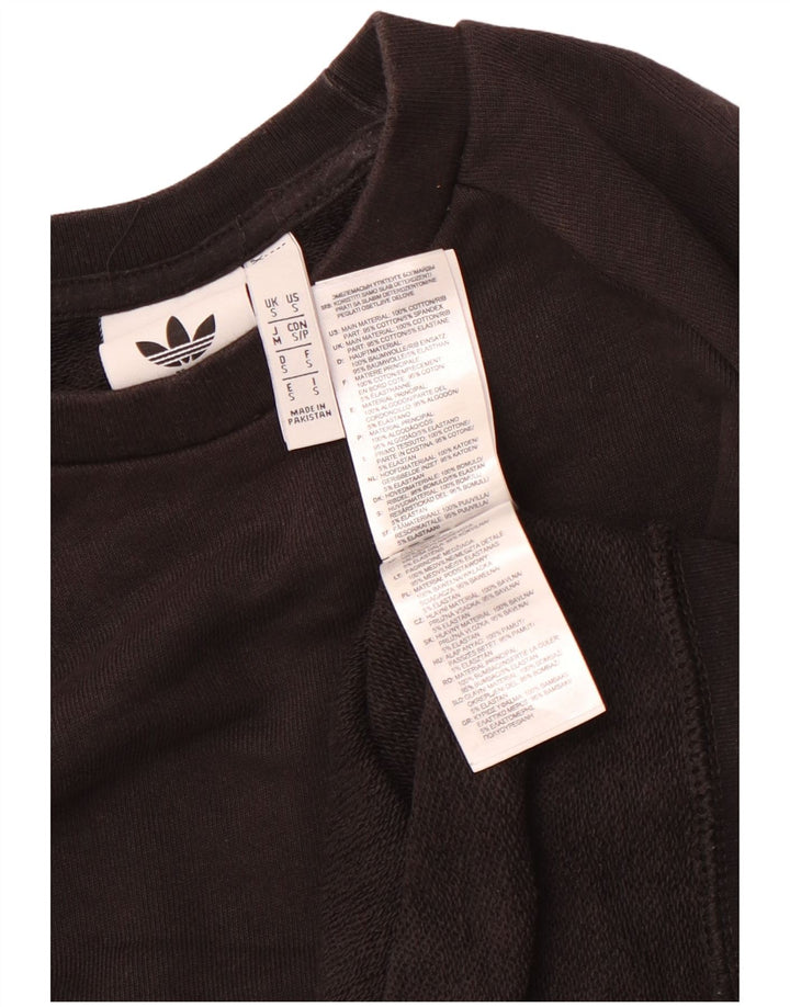 Adidas Womens Sweatshirt Jumper Small Black Cotton