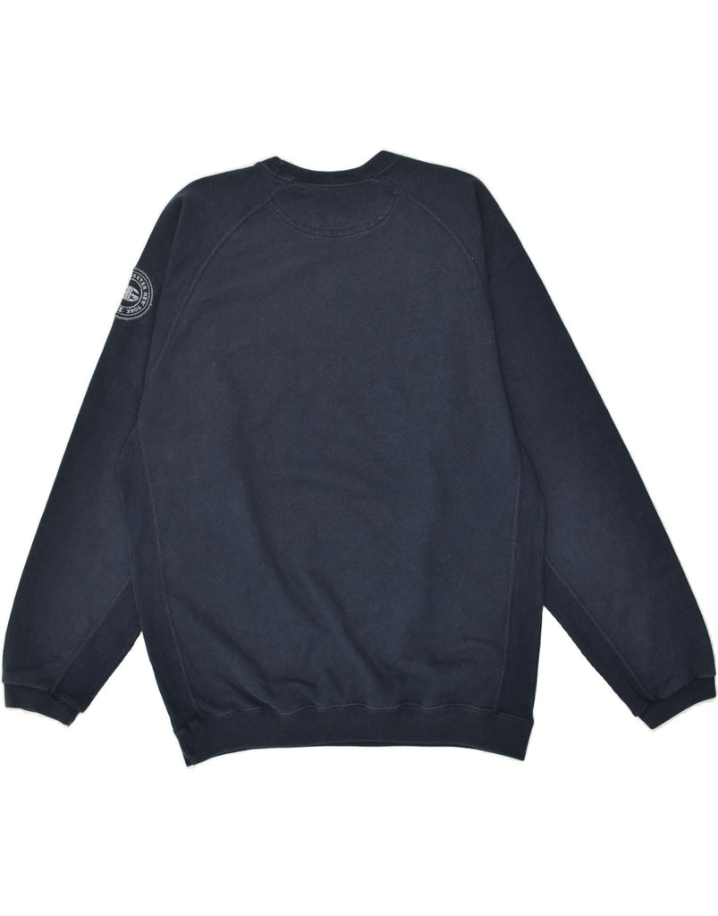 CHAMPION Boys Graphic Sweatshirt Jumper 13-14 Years Navy Blue Cotton | Vintage Champion | Thrift | Second-Hand Champion | Used Clothing | Messina Hembry 