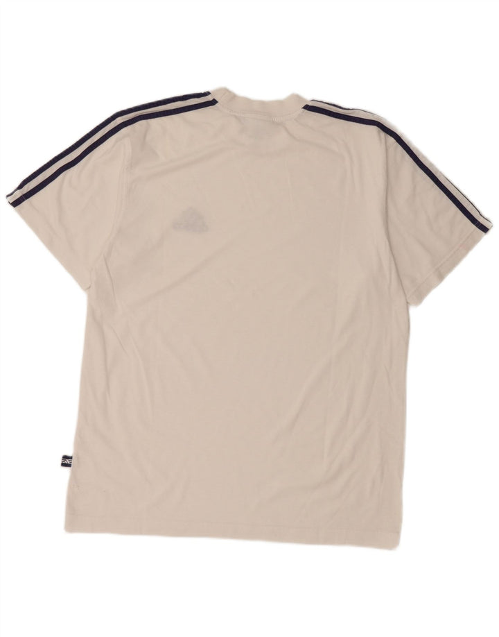 Adidas Boys T-Shirt Top 15-16 Years White Cotton