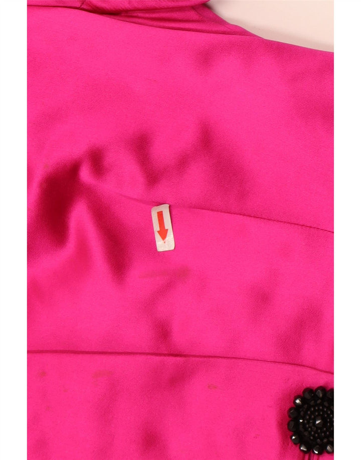 Vintage Womens 1 Button Blazer Jacket UK 10 Small Pink