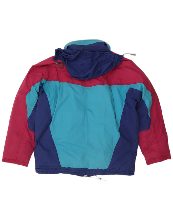 MC Kee's Mens Hooded Ski Jacket UK 40 Large Multicoloured Colourblock