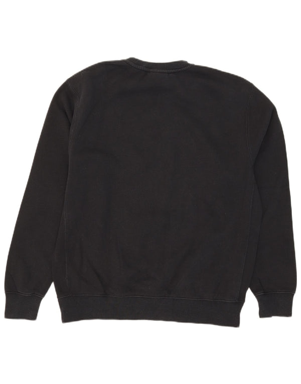 Nike Mens Graphic Sweatshirt Jumper Medium Black Cotton