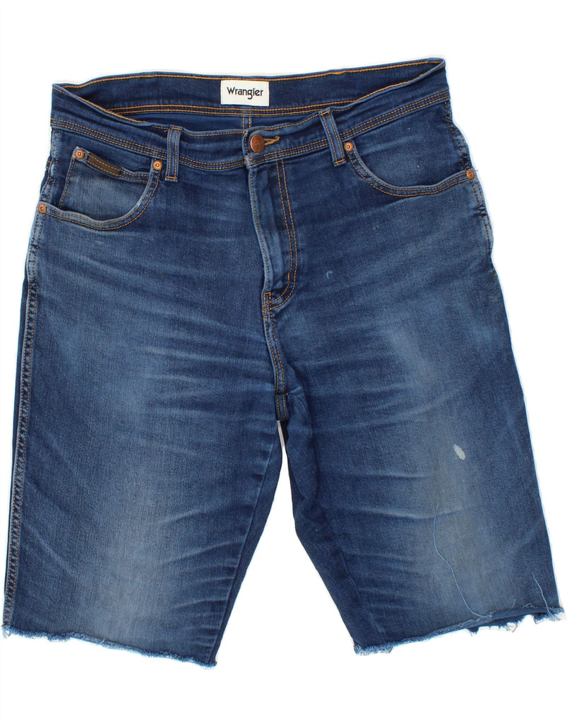 WRANGLER Mens Texas Denim Shorts W33 Medium Blue Cotton Vintage Wrangler and Second-Hand Wrangler from Messina Hembry 
