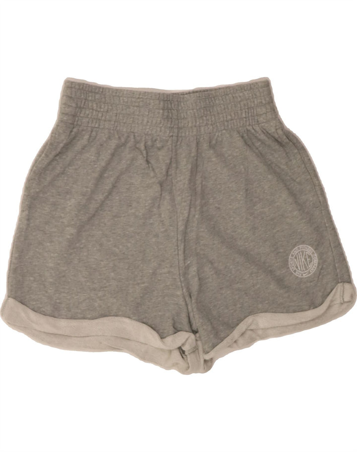 NIKE Womens Sport Shorts UK 14 Medium  Grey Cotton Vintage Nike and Second-Hand Nike from Messina Hembry 
