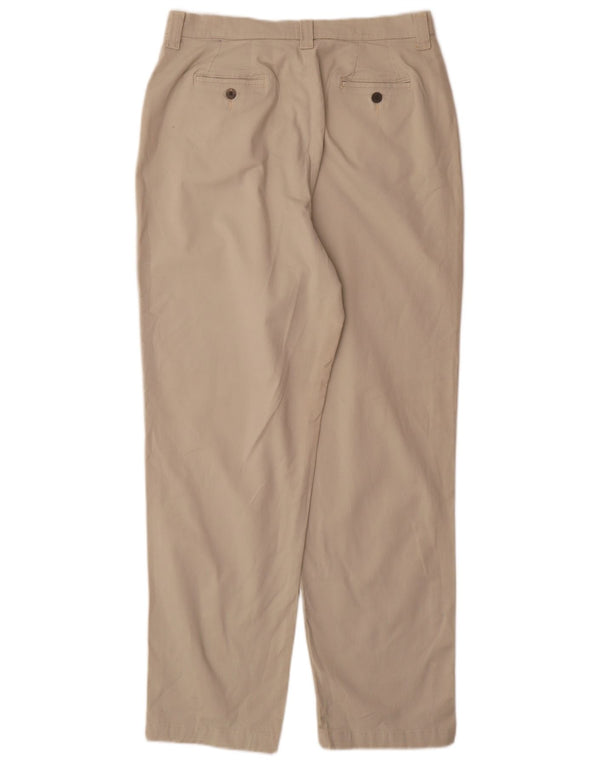 Lee Womens High Waist Tapered Chino Trousers US 16 2XL W32 L31 Beige Cotton