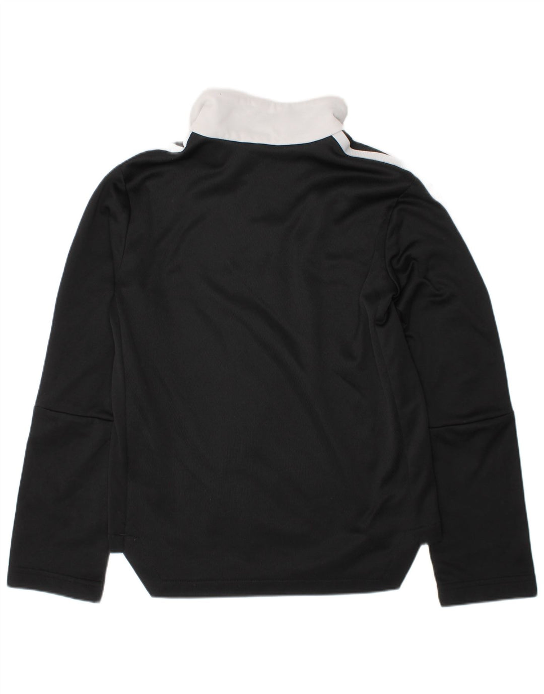 ADIDAS Boys Aeroready Zip Neck Pullover Tracksuit Top 7-8 Years Black