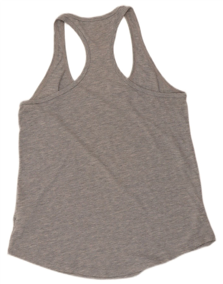 Nike Womens Loose Fit Graphic Vest Top UK 12 Medium Grey Polyester