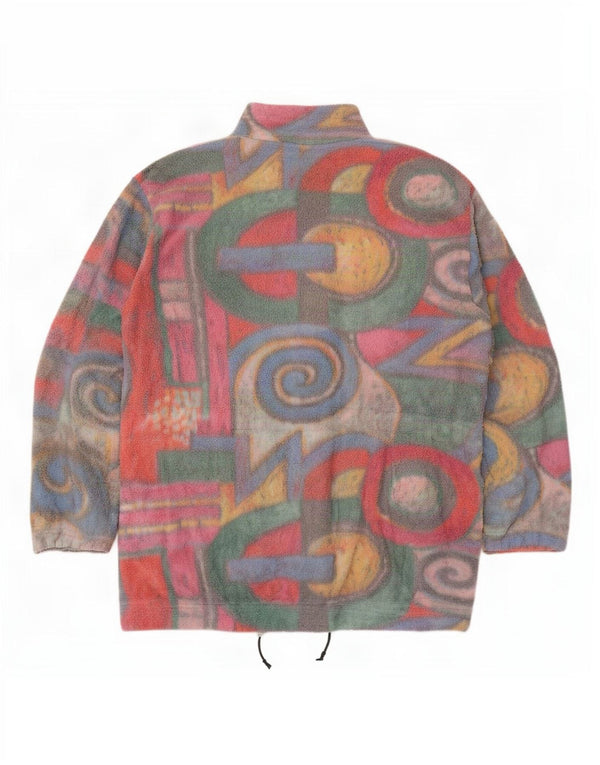 F.LLI Campagnolo Womens Fleece Jacket UK 18 XL Multicoloured Geometric