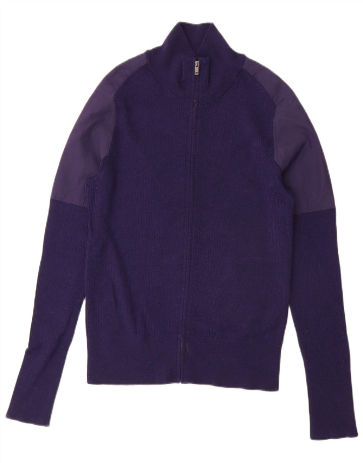 Cos Mens Cardigan Sweater Small Navy Blue Colourblock