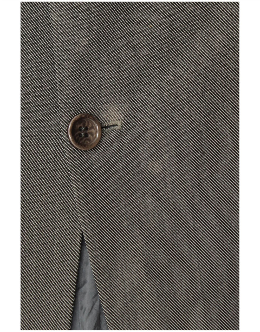 Armani Collezioni Mens 3 Button Blazer Jacket IT 50 Medium Grey Wool