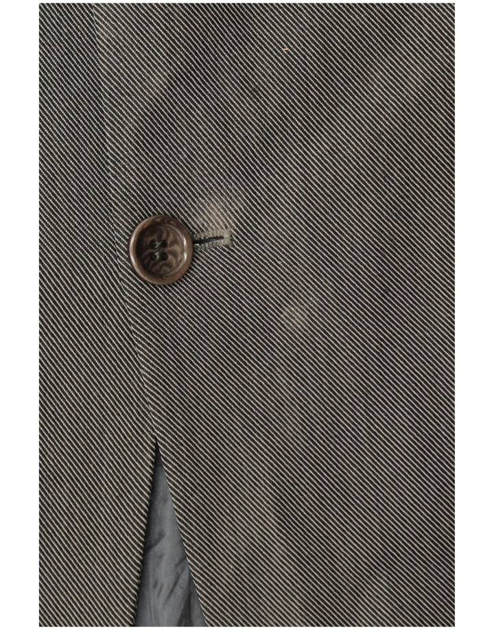 Armani Collezioni Mens 3 Button Blazer Jacket IT 50 Medium Grey Wool