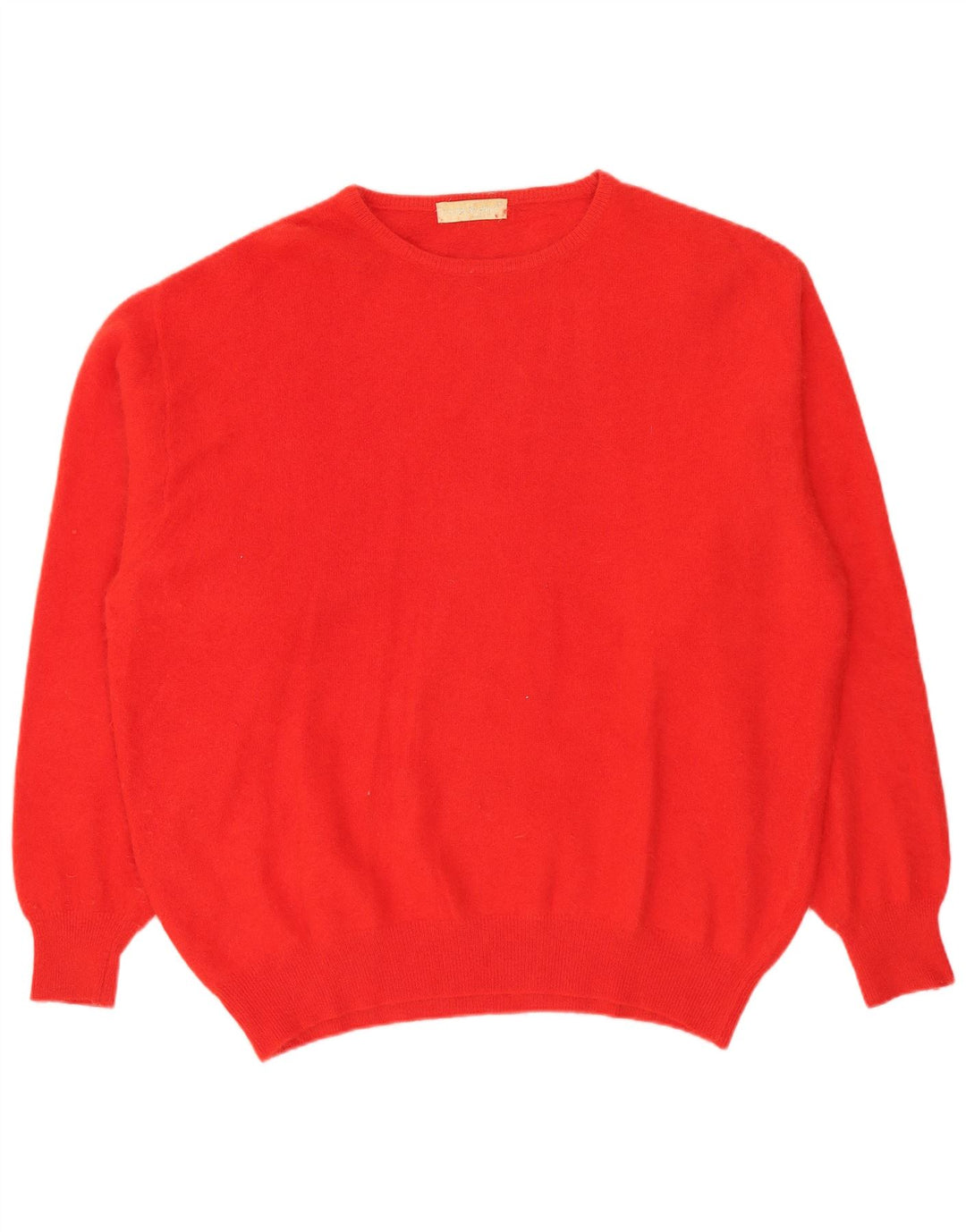 Vintage Womens Crew Neck Jumper Sweater IT 52 2XL Red Angora