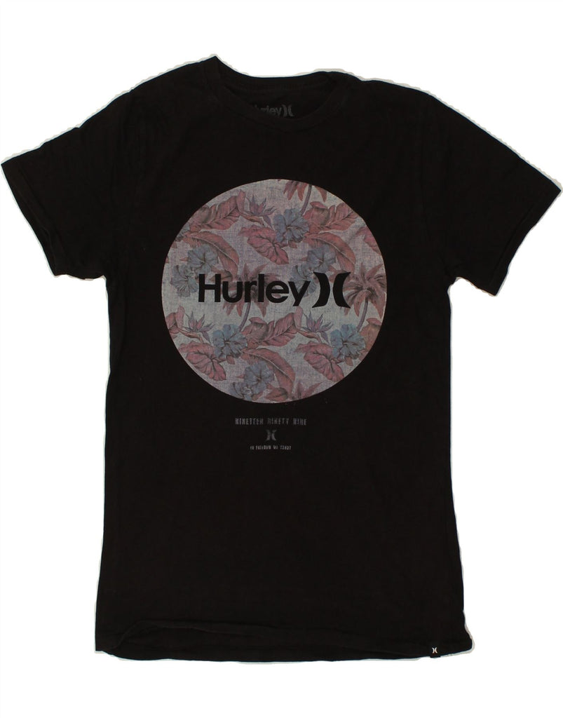 HURLEY Mens Premium Fit Graphic T-Shirt Top Small Black Cotton | Vintage Hurley | Thrift | Second-Hand Hurley | Used Clothing | Messina Hembry 