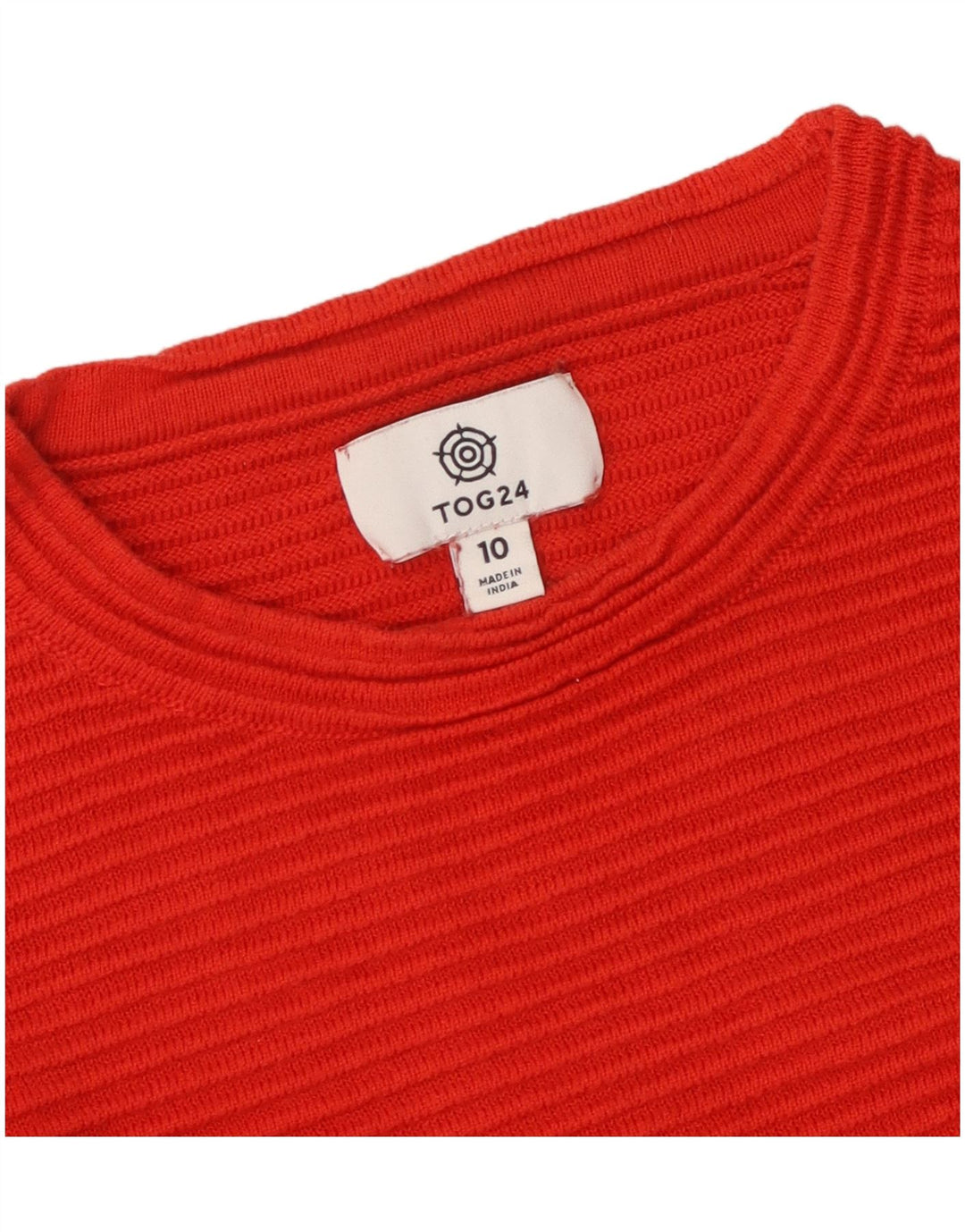 Tog 24 Womens Crew Neck Jumper Sweater UK 10 Small Red