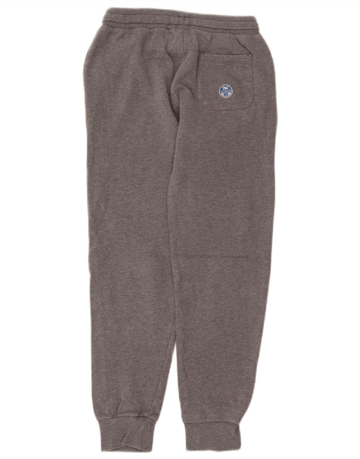 NORTH SAILS Boys Tracksuit Trousers Joggers 9-10 Years  Grey Cotton