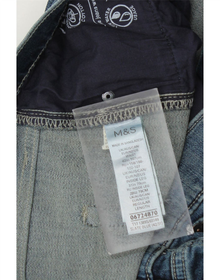 Marks & Spencer Mens Slim Jeans W42 L29 Blue Cotton