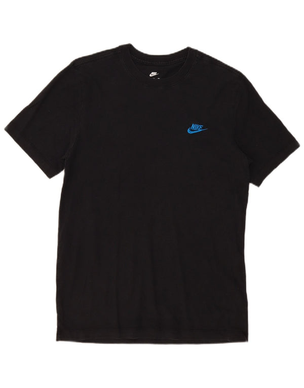 Nike Mens T-Shirt Top Medium Black Cotton