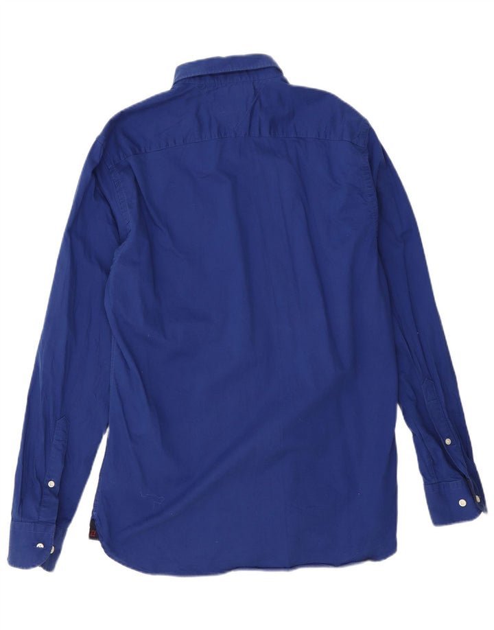 Tommy Hilfiger Mens Shirt Medium Blue Cotton