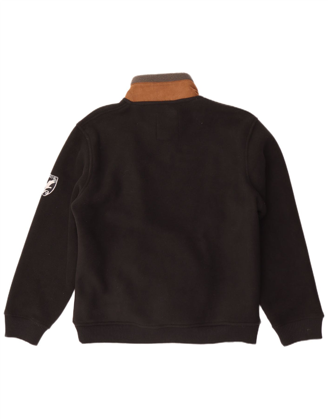 Atlas For Men Mens Fleece Jacket Large Black Colourblock Polyester