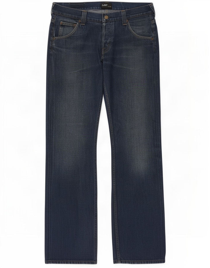Lee Mens Flint Regular Fit Bootcut Jeans W34 L34 Blue Cotton