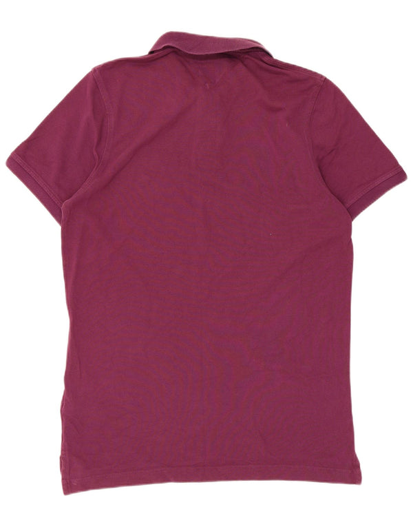 Tommy Hilfiger Mens Slim Fit Polo Shirt Large Purple Cotton