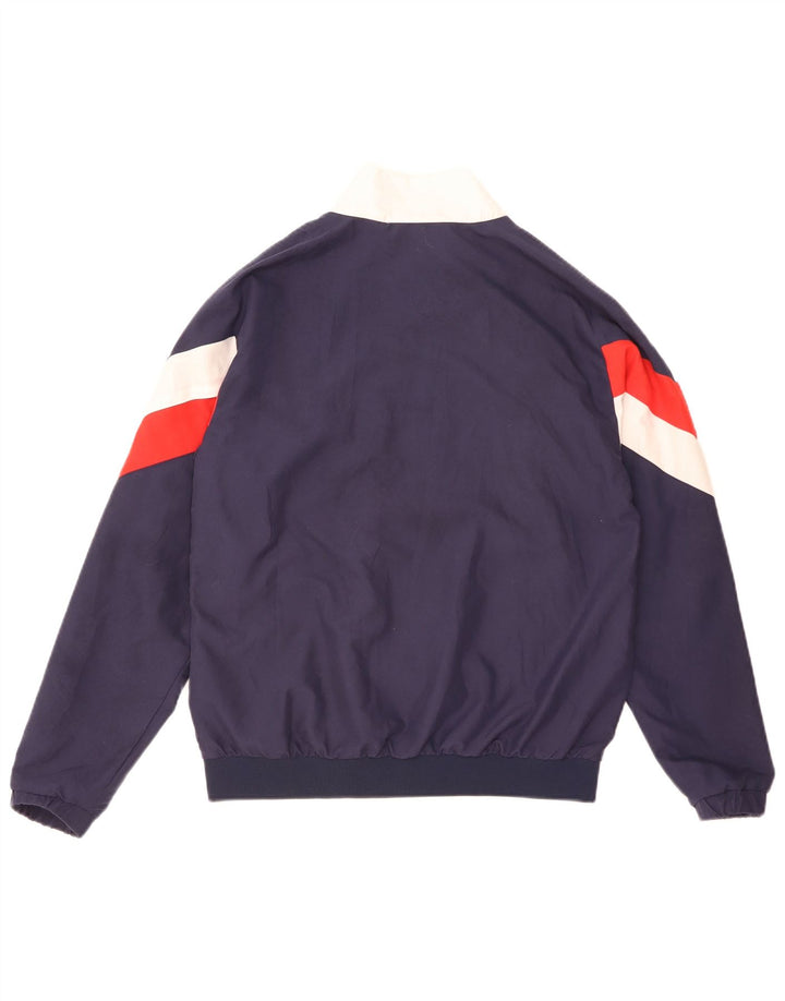 Fila Mens Graphic Tracksuit Top Jacket XS Navy Blue Colourblock
