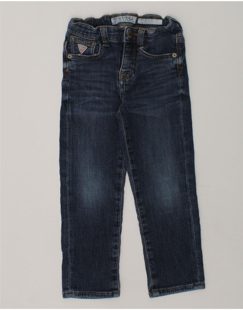 GUESS Girls Los Angeles Slim Jeans 2-3 Years W20 L15  Navy Blue Cotton | Vintage Guess | Thrift | Second-Hand Guess | Used Clothing | Messina Hembry 