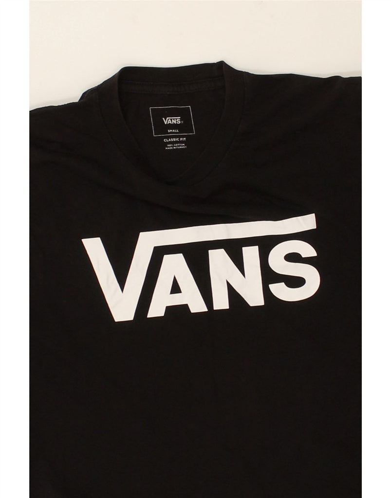 VANS Womens Graphic T-Shirt Top UK 8 Small Black | Vintage Vans | Thrift | Second-Hand Vans | Used Clothing | Messina Hembry 