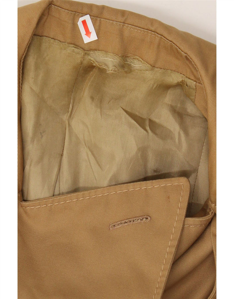 NINO Womens Double Breasted Coat UK 16 Medium Brown Polyester Vintage NINO and Second-Hand NINO from Messina Hembry 
