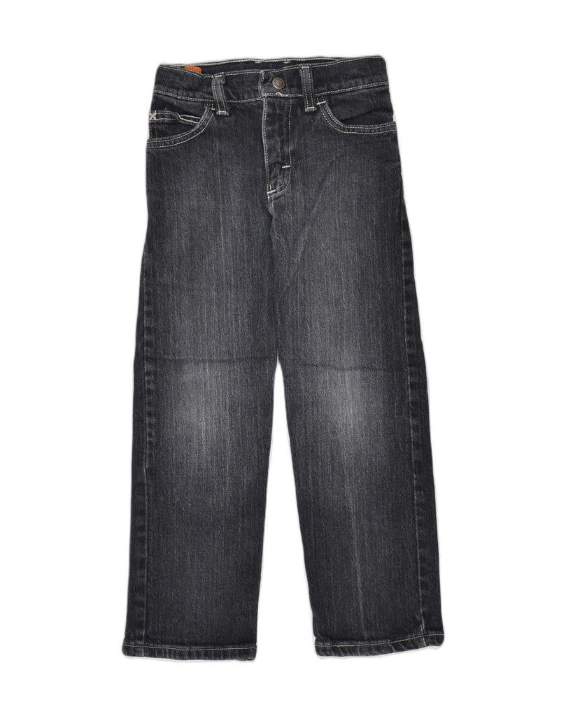 WRANGLER Boys Straight Jeans 5-6 Years W22 L19 Black Cotton Classic | Vintage | Thrift | Second-Hand | Used Clothing | Messina Hembry 