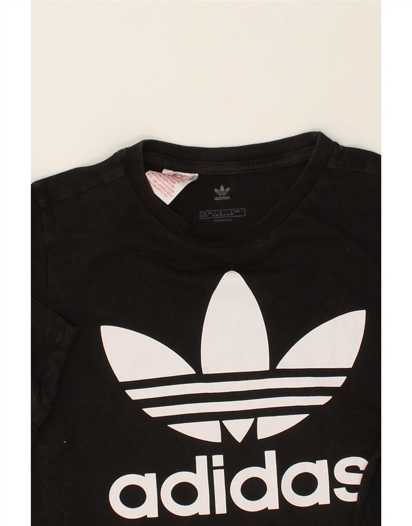 ADIDAS Boys Graphic T-Shirt Top 12-13 Years Black Cotton | Vintage Adidas | Thrift | Second-Hand Adidas | Used Clothing | Messina Hembry 