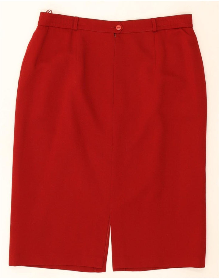 BASLER Womens Pencil Skirt EU 44 XL W34 Red Vintage Basler and Second-Hand Basler from Messina Hembry 