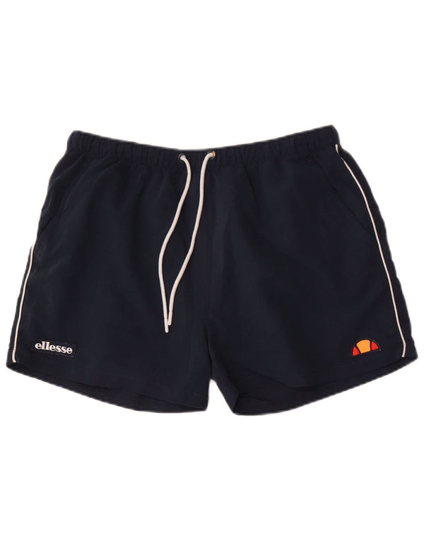 Ellesse Mens Swimming Shorts Medium  Navy Blue Polyester