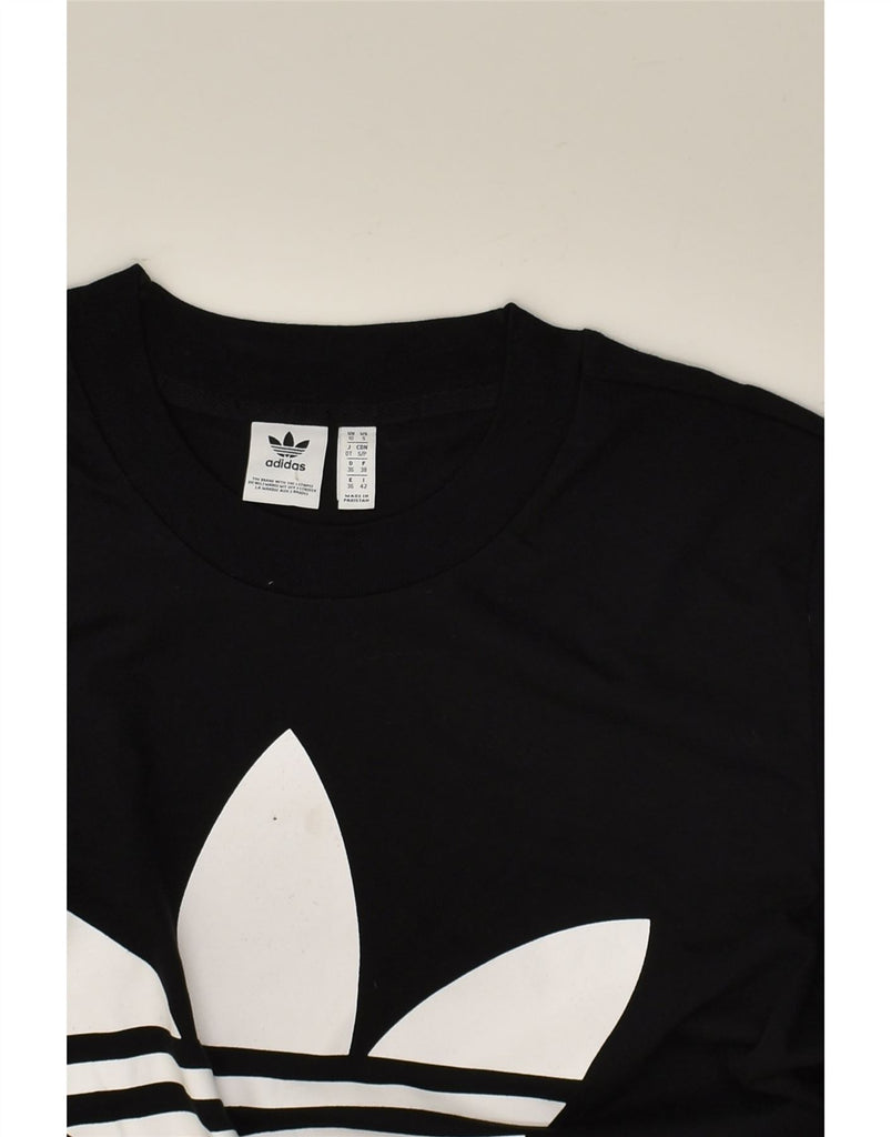 ADIDAS Mens Graphic T-Shirt Top UK 10 Small Black Cotton | Vintage Adidas | Thrift | Second-Hand Adidas | Used Clothing | Messina Hembry 