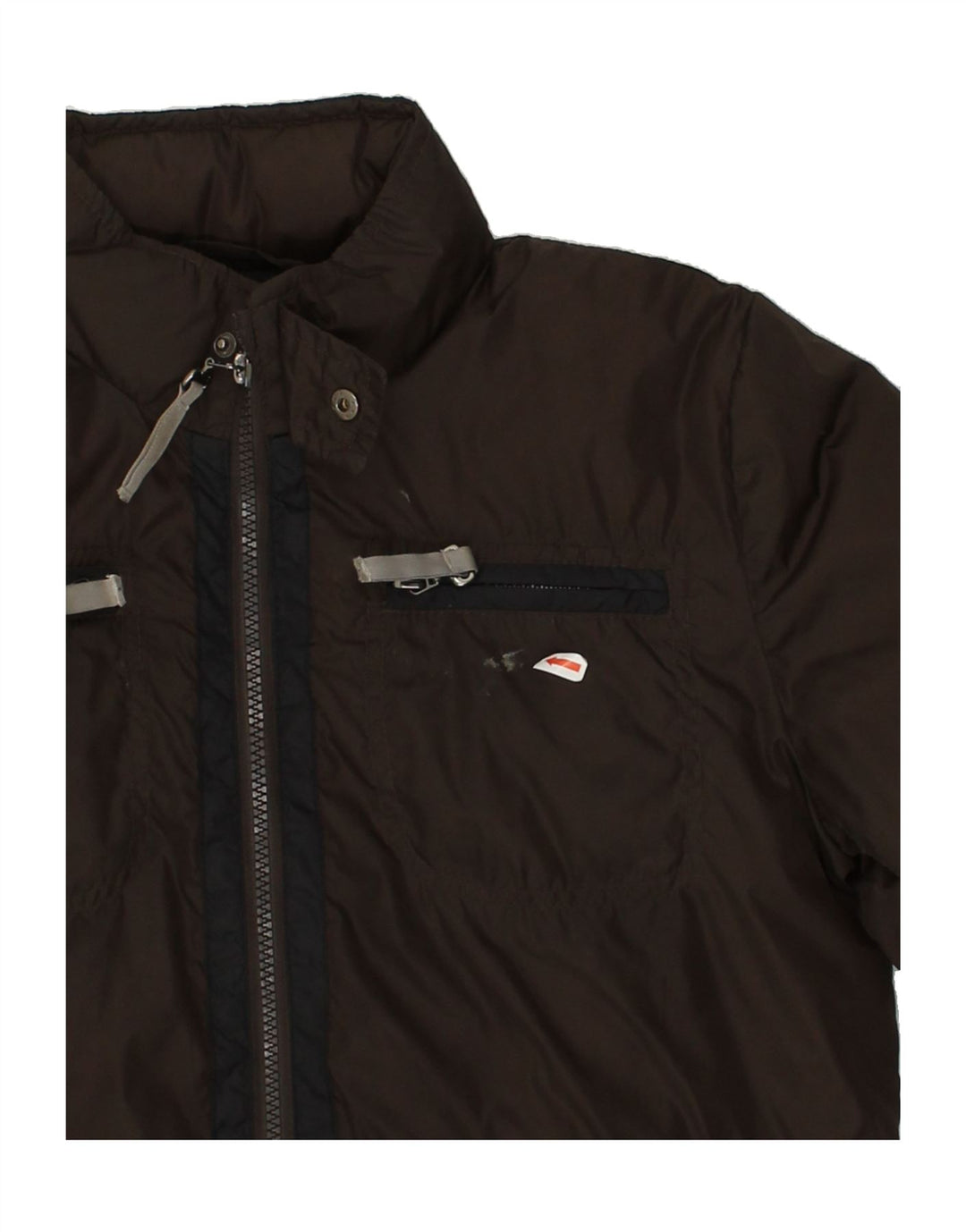BREMA Boys Padded Jacket 12-13 Years Small Brown Nylon | Vintage Brema | Thrift | Second-Hand Brema | Used Clothing | Messina Hembry 