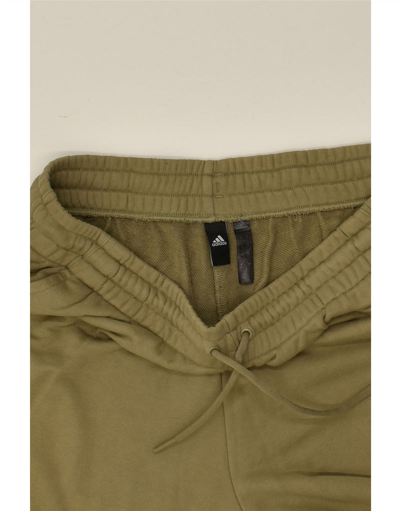 ADIDAS Mens Graphic Sport Shorts XL Khaki Cotton | Vintage Adidas | Thrift | Second-Hand Adidas | Used Clothing | Messina Hembry 