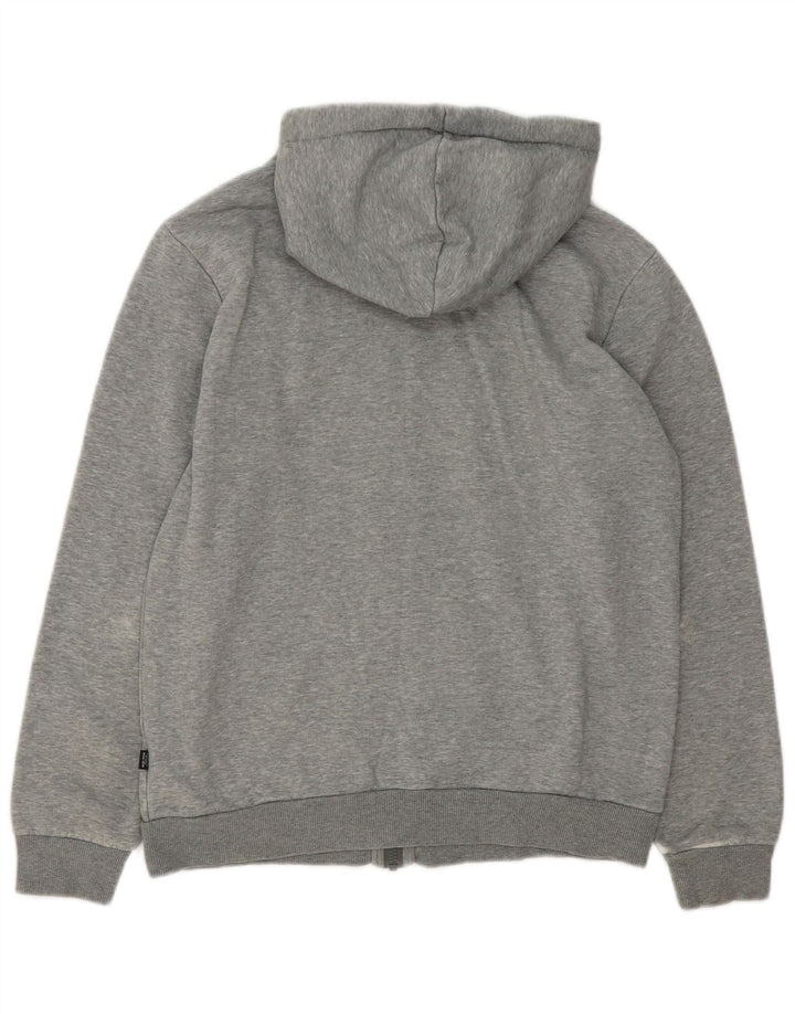 Puma Mens Zip Hoodie Sweater Small Grey Flecked