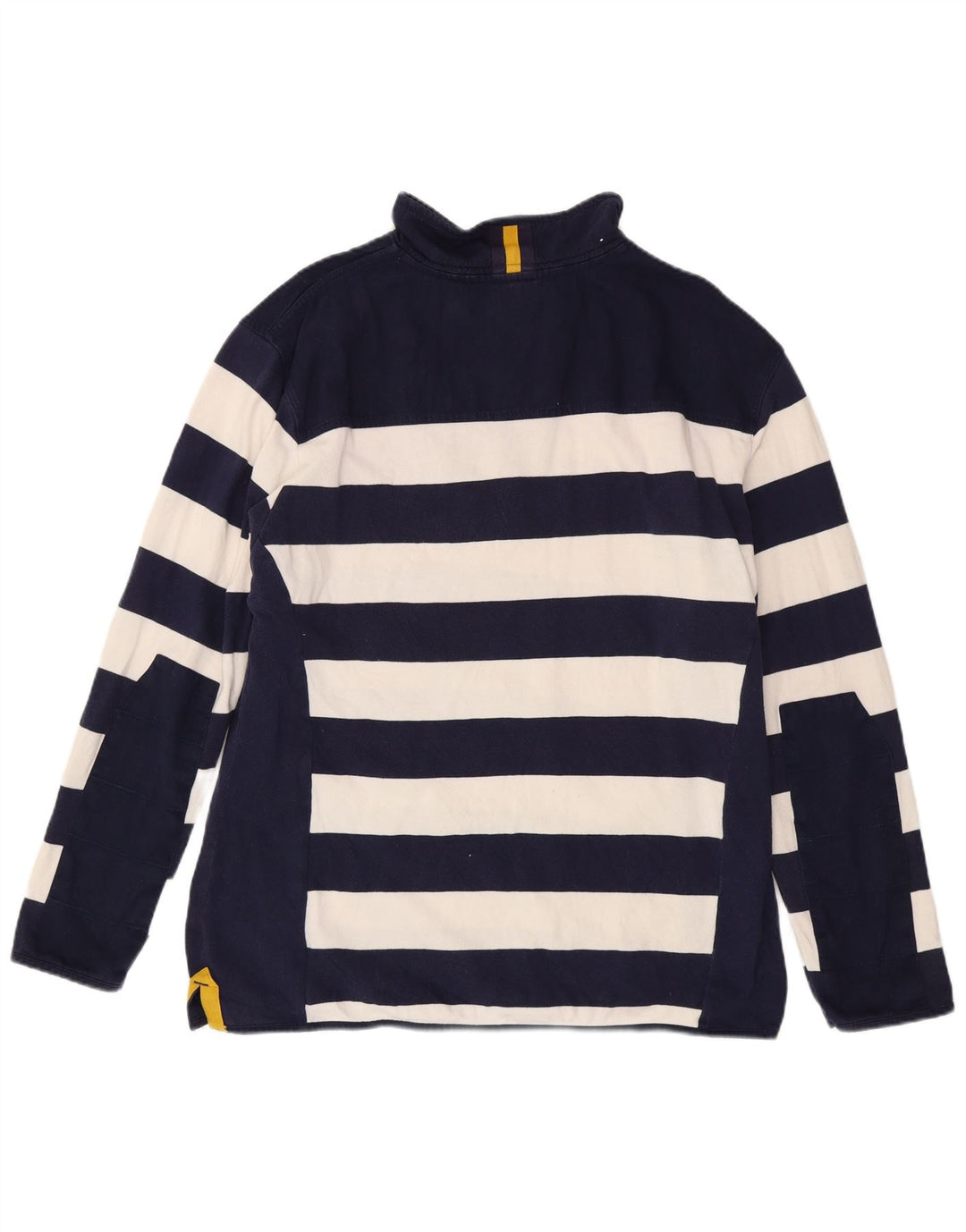 Joules Mens Zip Neck Sweatshirt Jumper 2XL Navy Blue Striped
