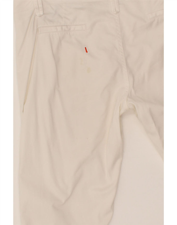 MASSIMO DUTTI Womens Slim Chino Trousers EU 42 Large W34 L28 White Vintage Massimo Dutti and Second-Hand Massimo Dutti from Messina Hembry 