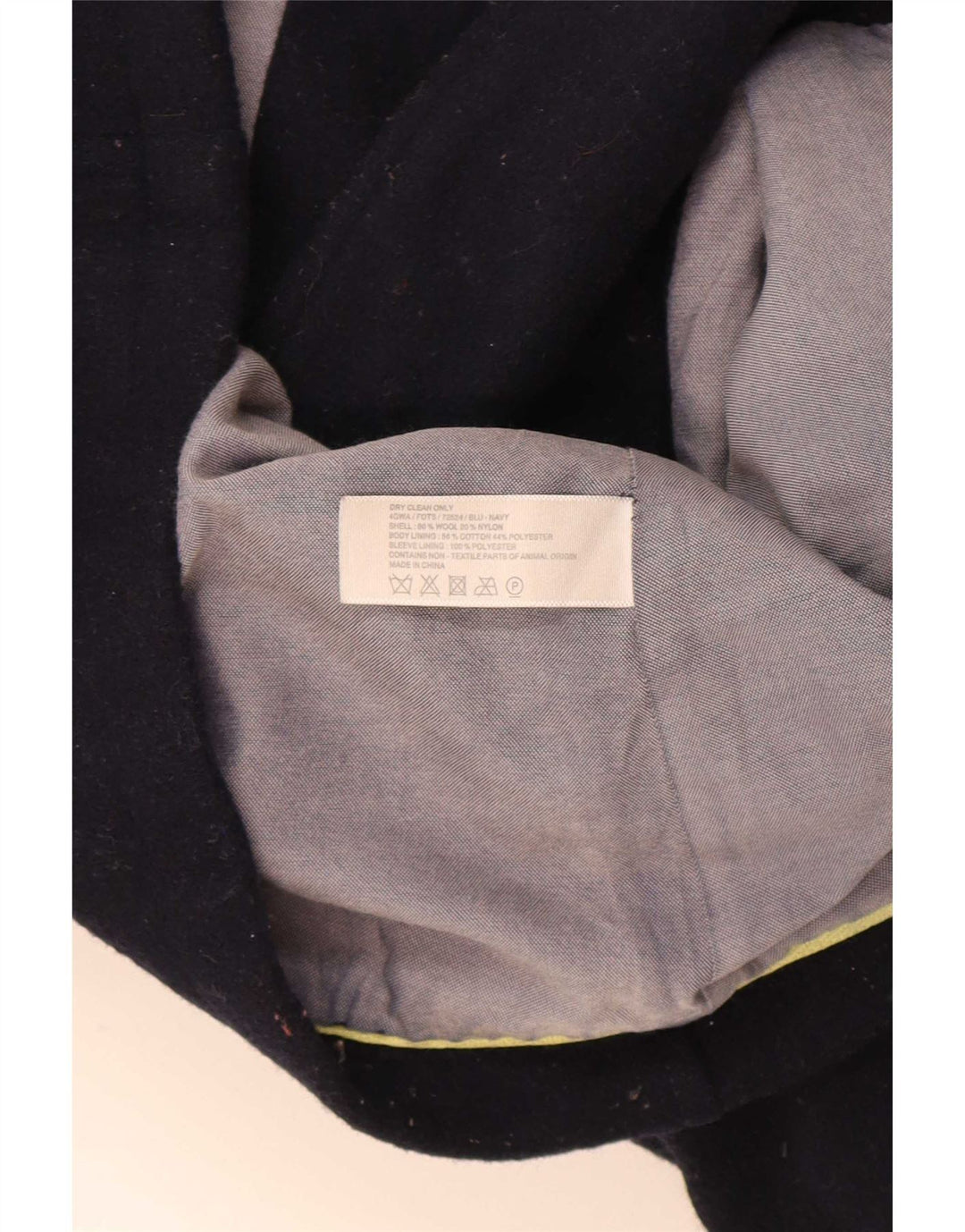 Fat Face Womens Pea Coat UK 10 Small Navy Blue Wool