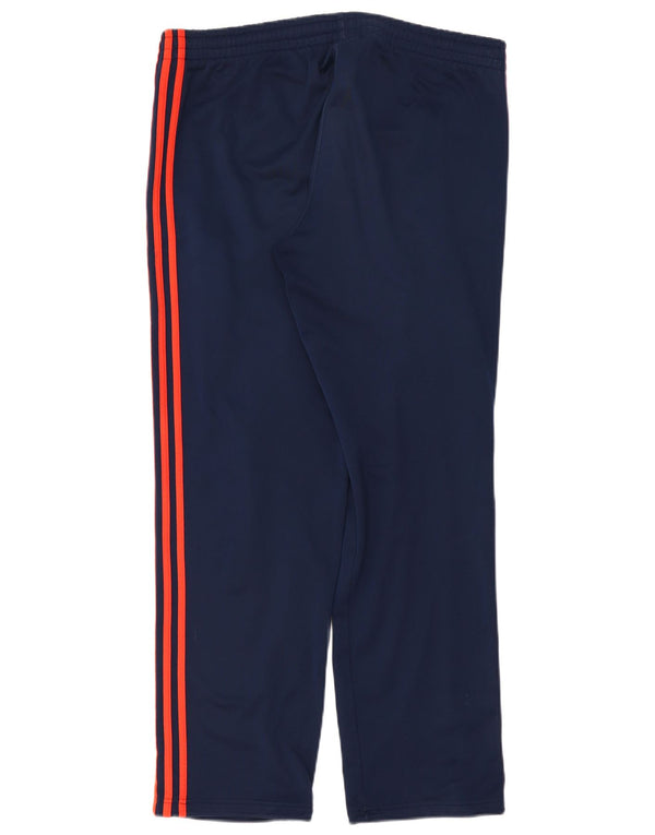 ADIDAS Mens Tracksuit Trousers UK 42/44 Large  Navy Blue Polyester
