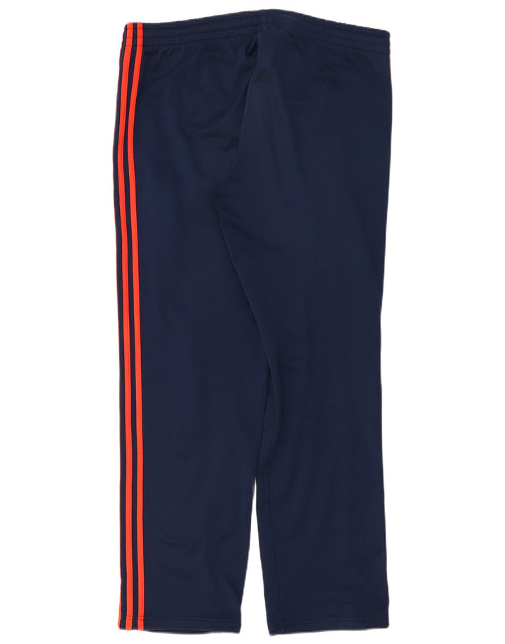 ADIDAS Mens Tracksuit Trousers UK 42/44 Large  Navy Blue Polyester