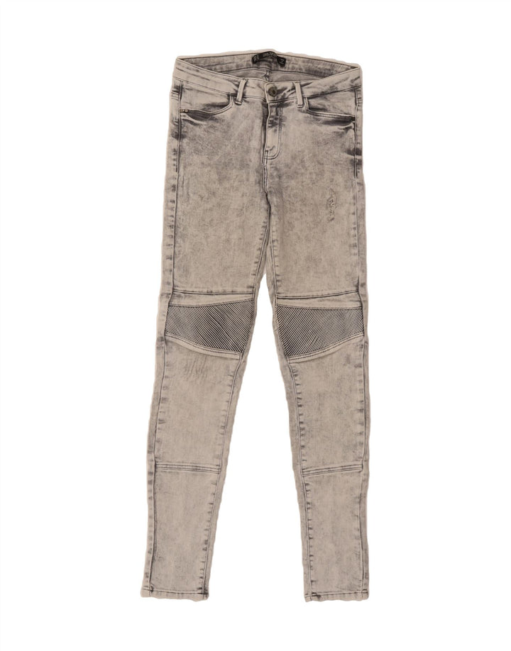 ZARA Womens Distressed Skinny Jeans EU 38 Small W28 L30 Grey Vintage Zara and Second-Hand Zara from Messina Hembry 