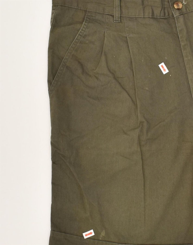 VINTAGE Mens Chino Shorts W30 Medium  Khaki Cotton | Vintage Vintage | Thrift | Second-Hand Vintage | Used Clothing | Messina Hembry 