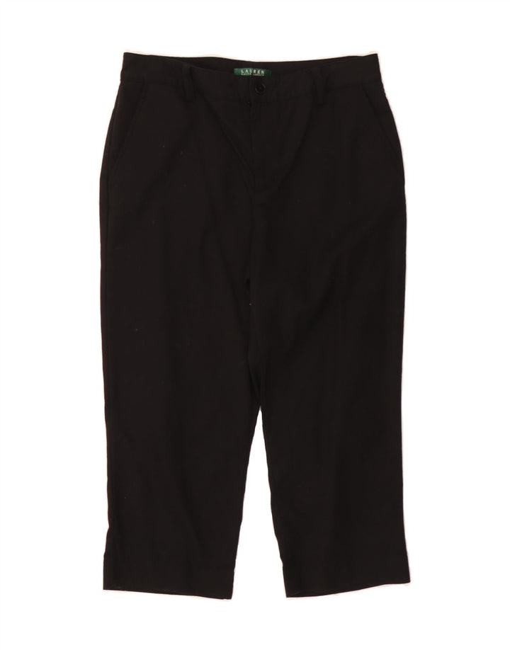 RALPH LAUREN Womens Straight Capri Trousers US 8 Medium W30 L21 Black Vintage Ralph Lauren and Second-Hand Ralph Lauren from Messina Hembry 